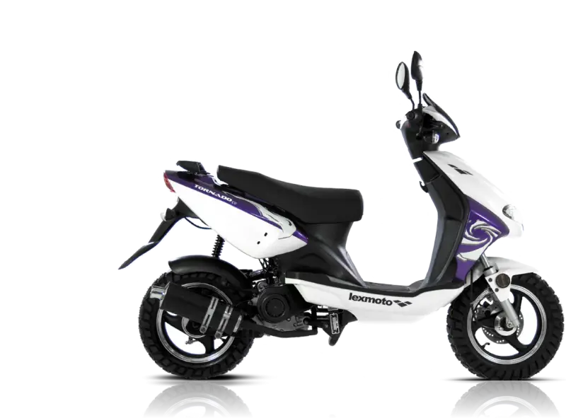 Stylish White Motor Scooter for Urban Transport