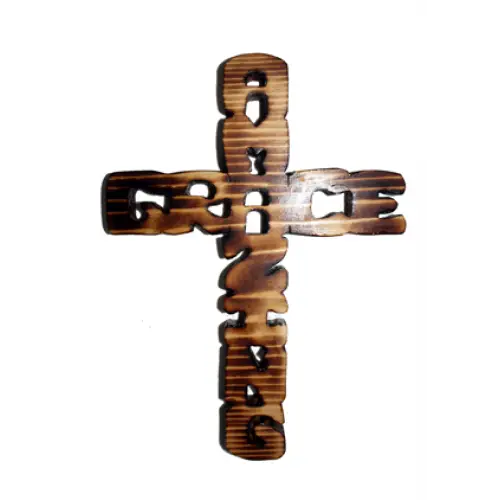 Amazing Grace Wooden Cross