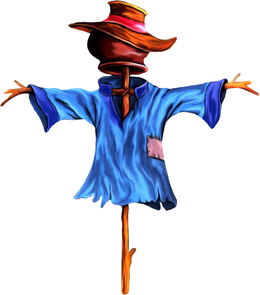 Colorful Scarecrow Illustration