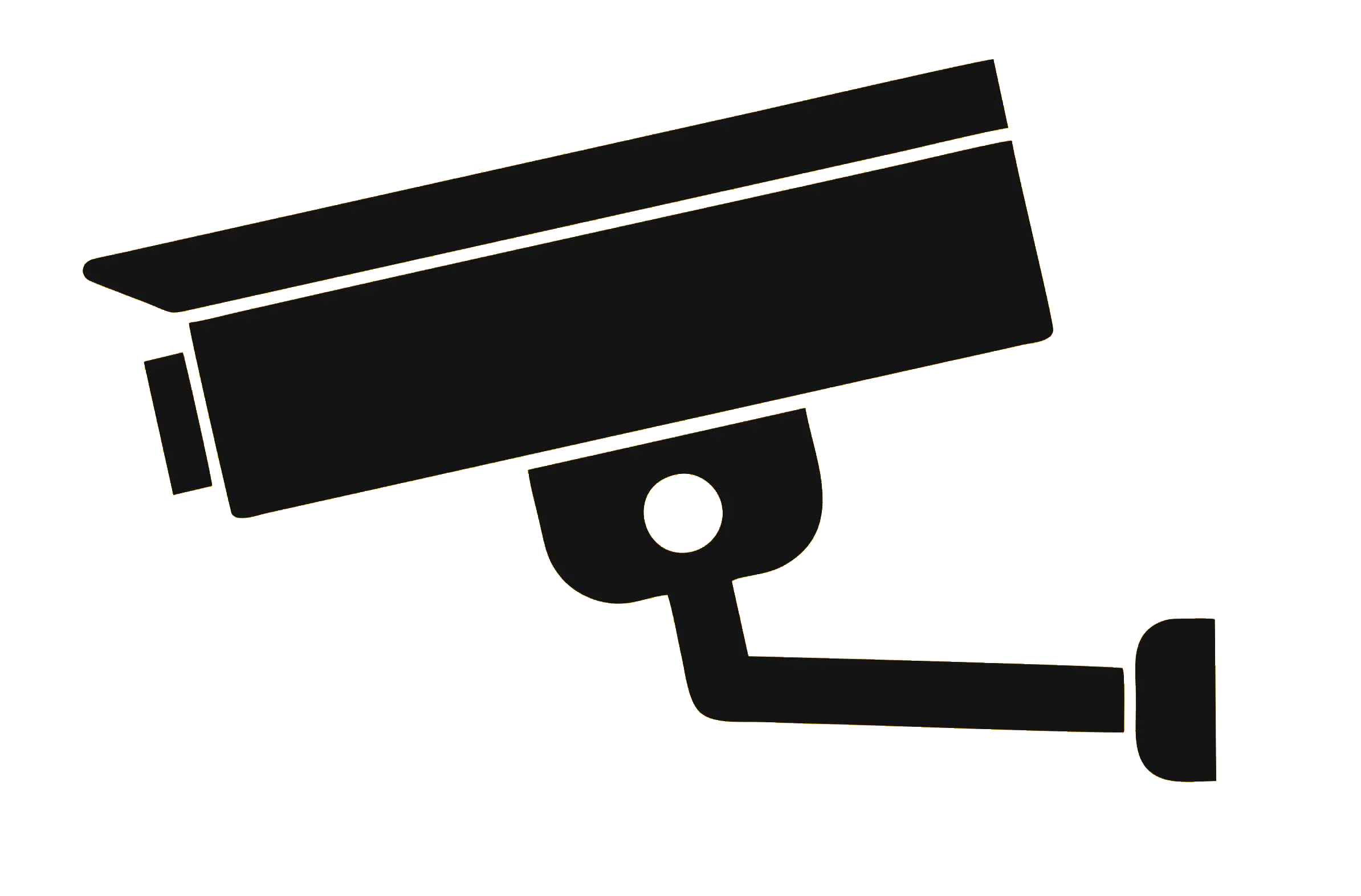 Black Surveillance Camera Icon