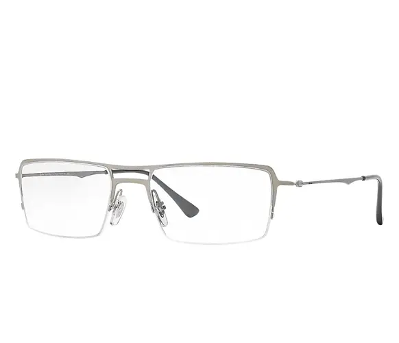 Metal-Framed Rectangular Glasses