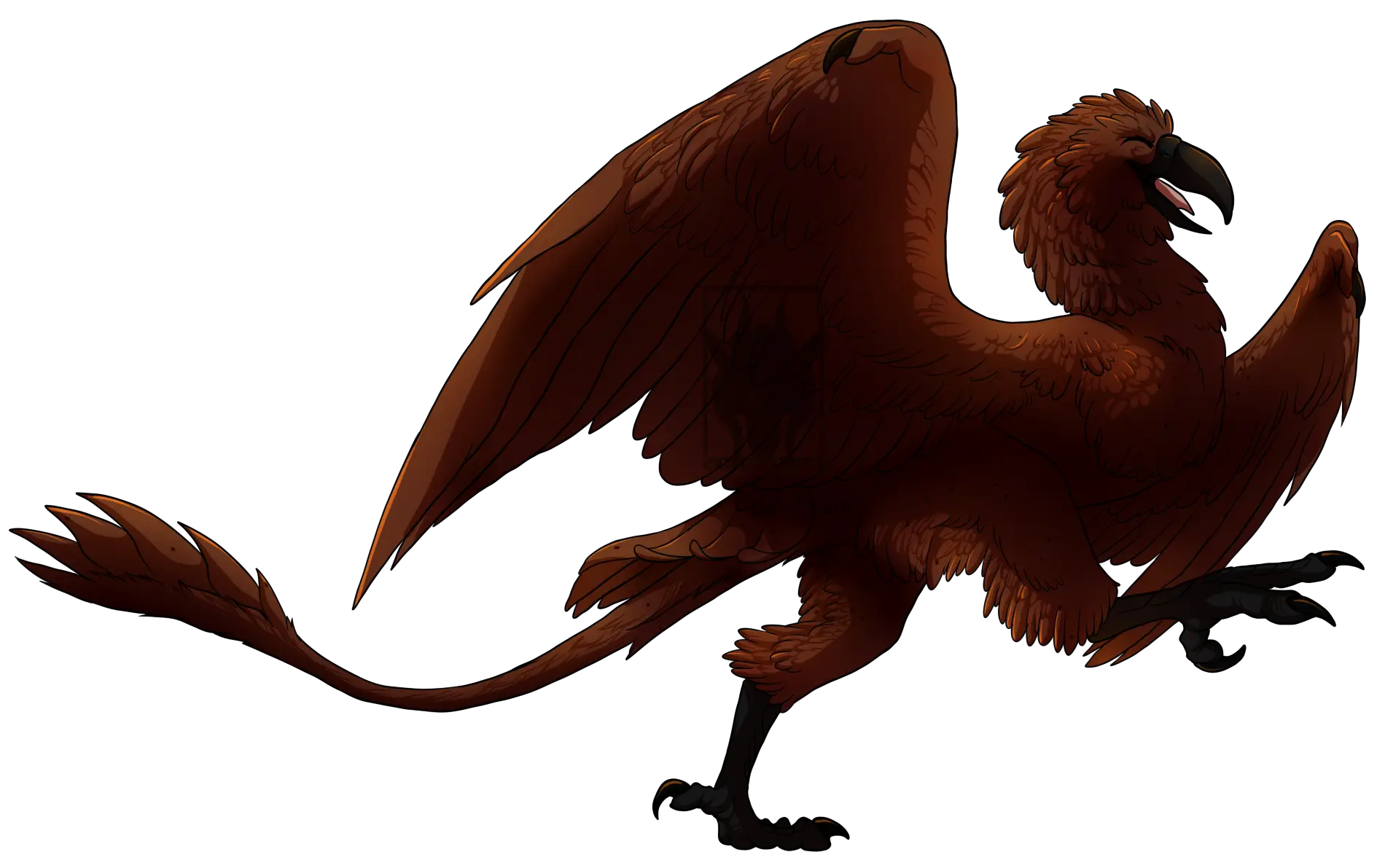 Fantasy Mythological Bird Illustration