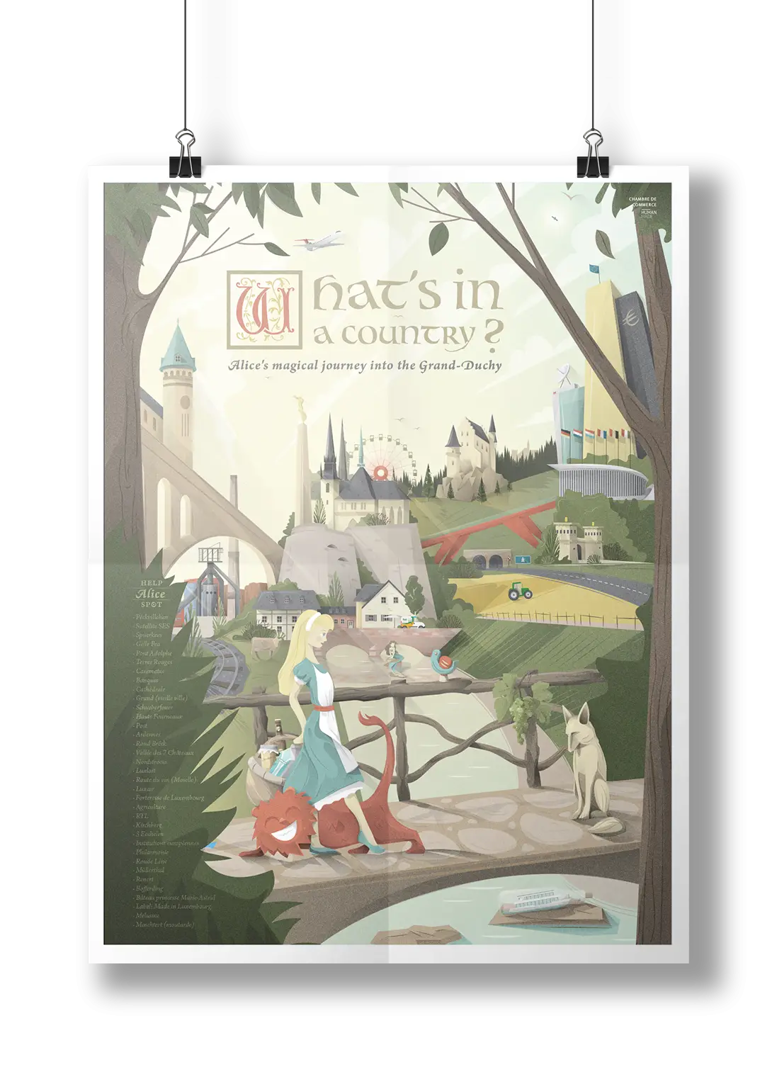 Fantasy Poster with Alice in Wonderland Theme