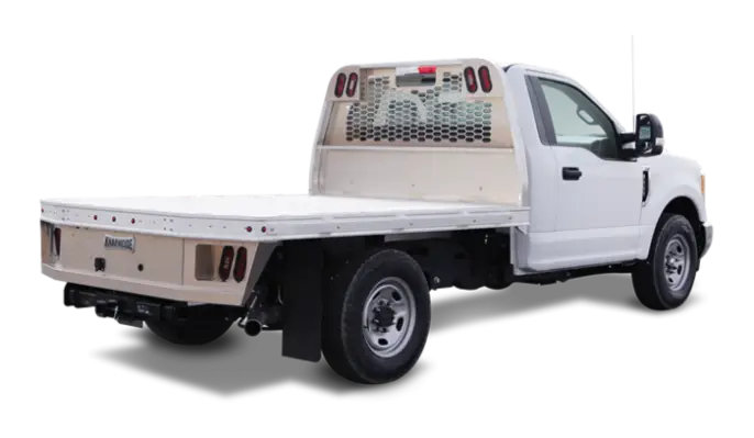 White Flatbed Truck
