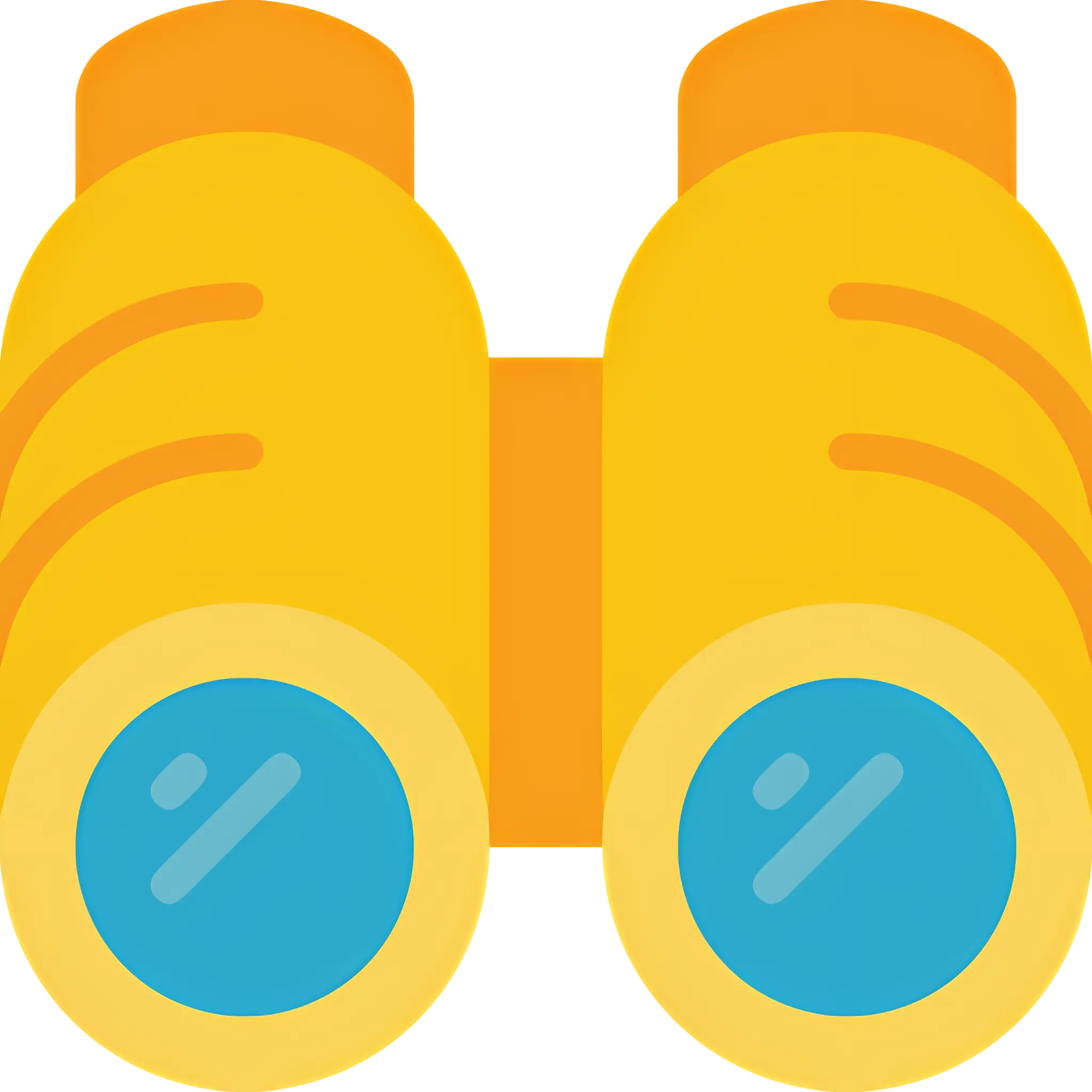 Yellow Binoculars for Sightseeing