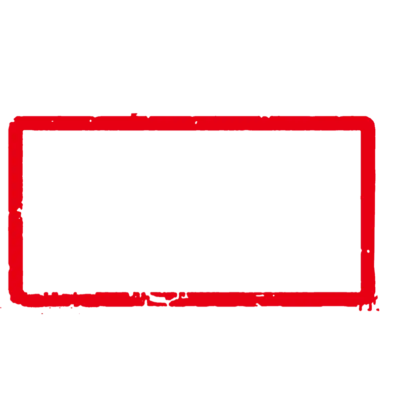 Simple Red Rectangular Frame for Decorative Design