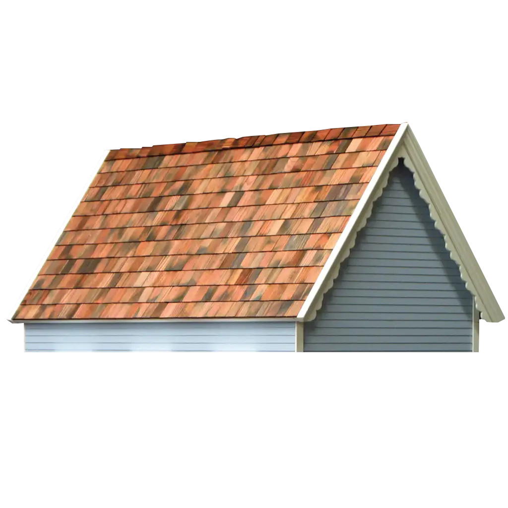 House Roof with Shingles