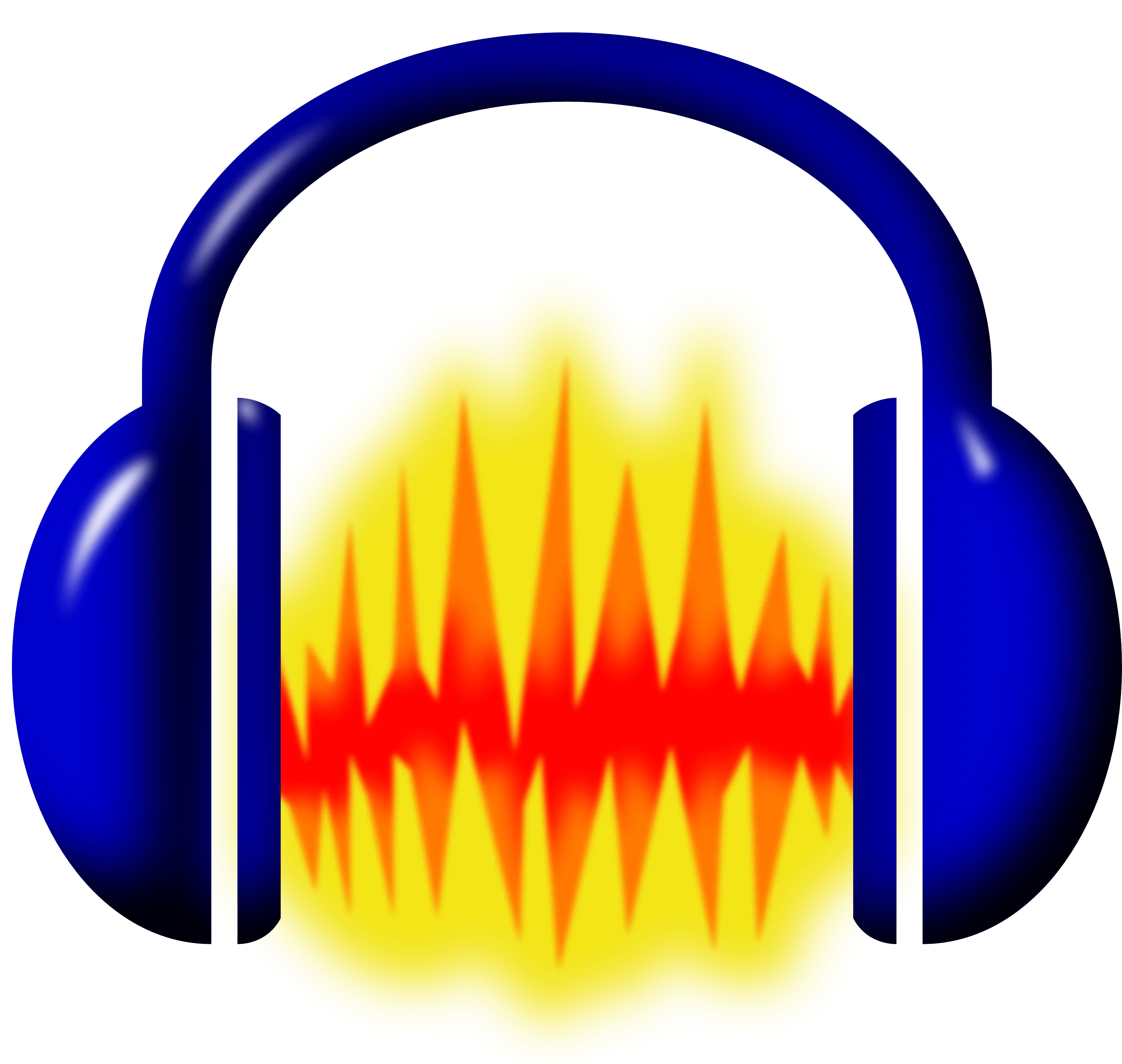 Headphones with Audio Waves