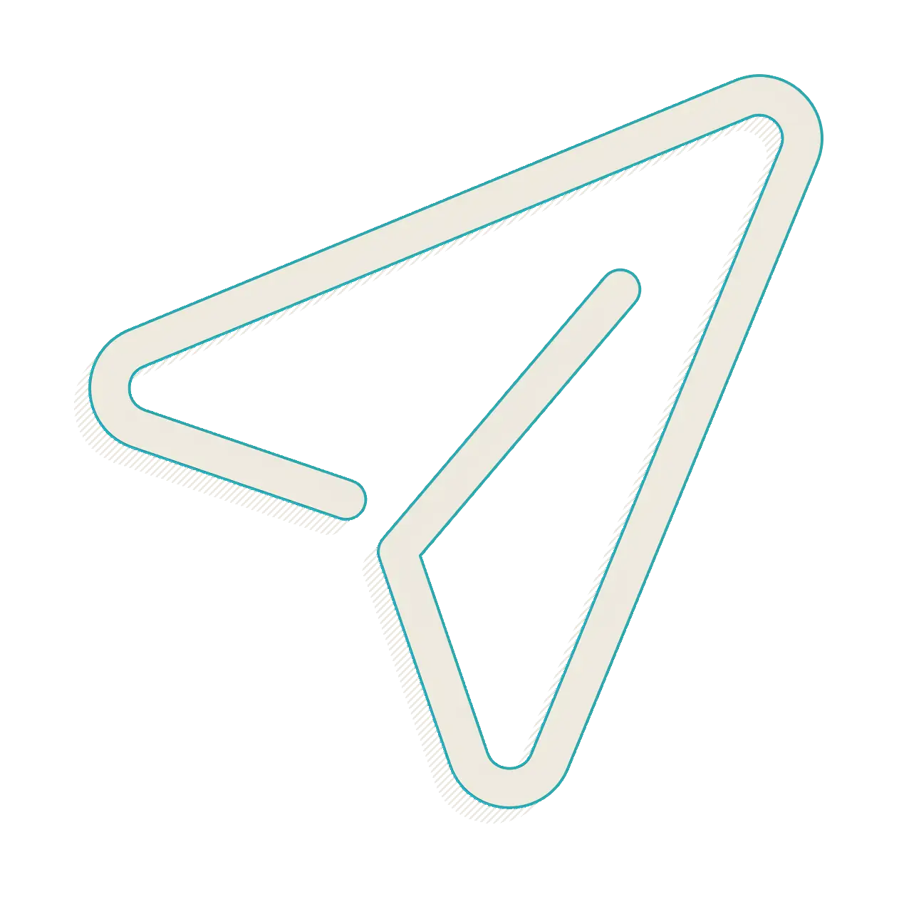 Outline Arrow Pointing Up