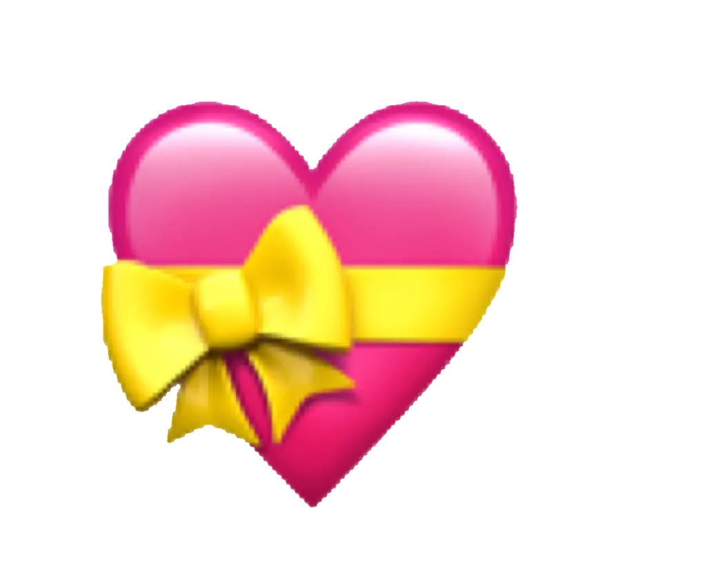 Heart with Yellow Bow Emoji