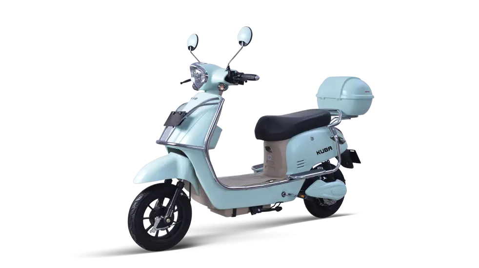 Baby Blue Compact Electric Scooter