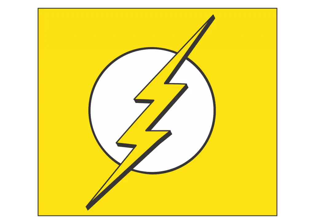Yellow Lightning Bolt Energy Symbol
