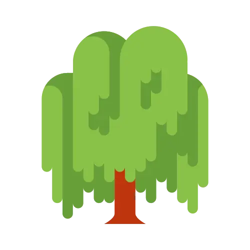 Cartoon Green Tree Illustration