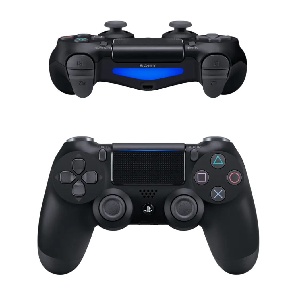 Black Game Controllers for Console Gaming