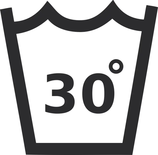 Laundry Care Symbol for 30-Degree Wash