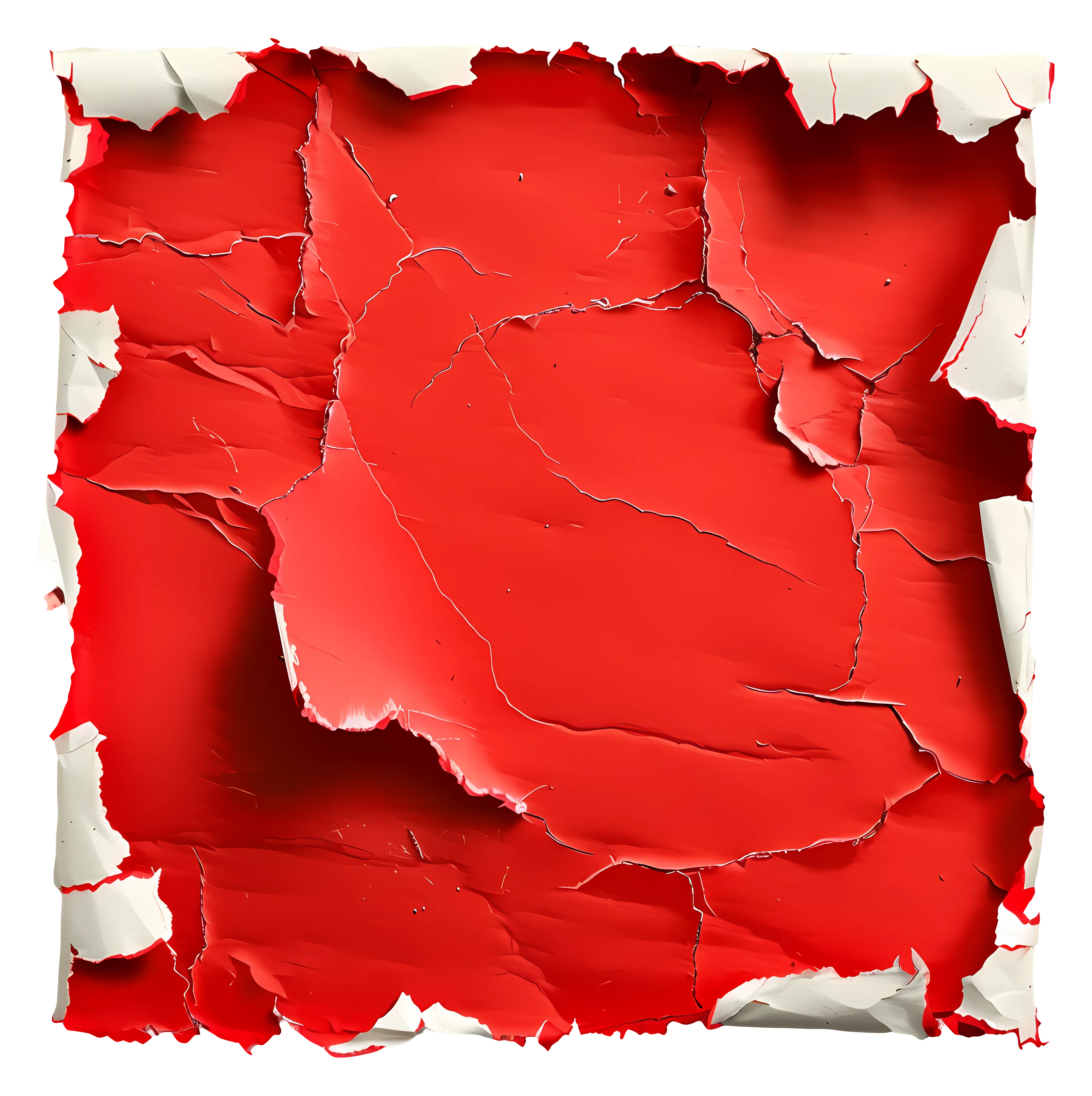 Red Cracked Paper Texture for Artistic Design