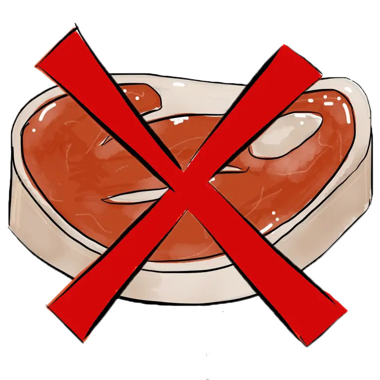 No Meat Symbol