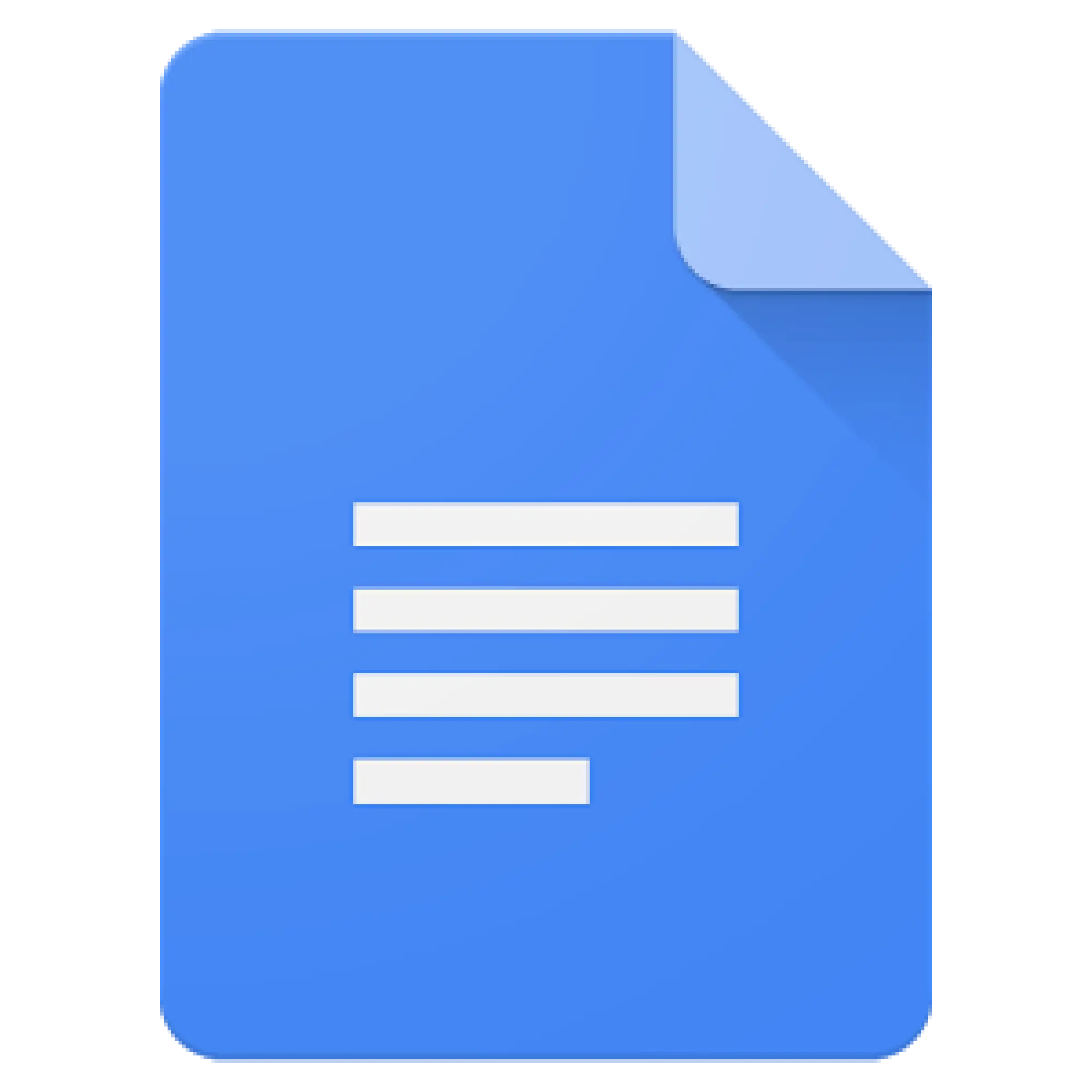 Blue Document Icon Design