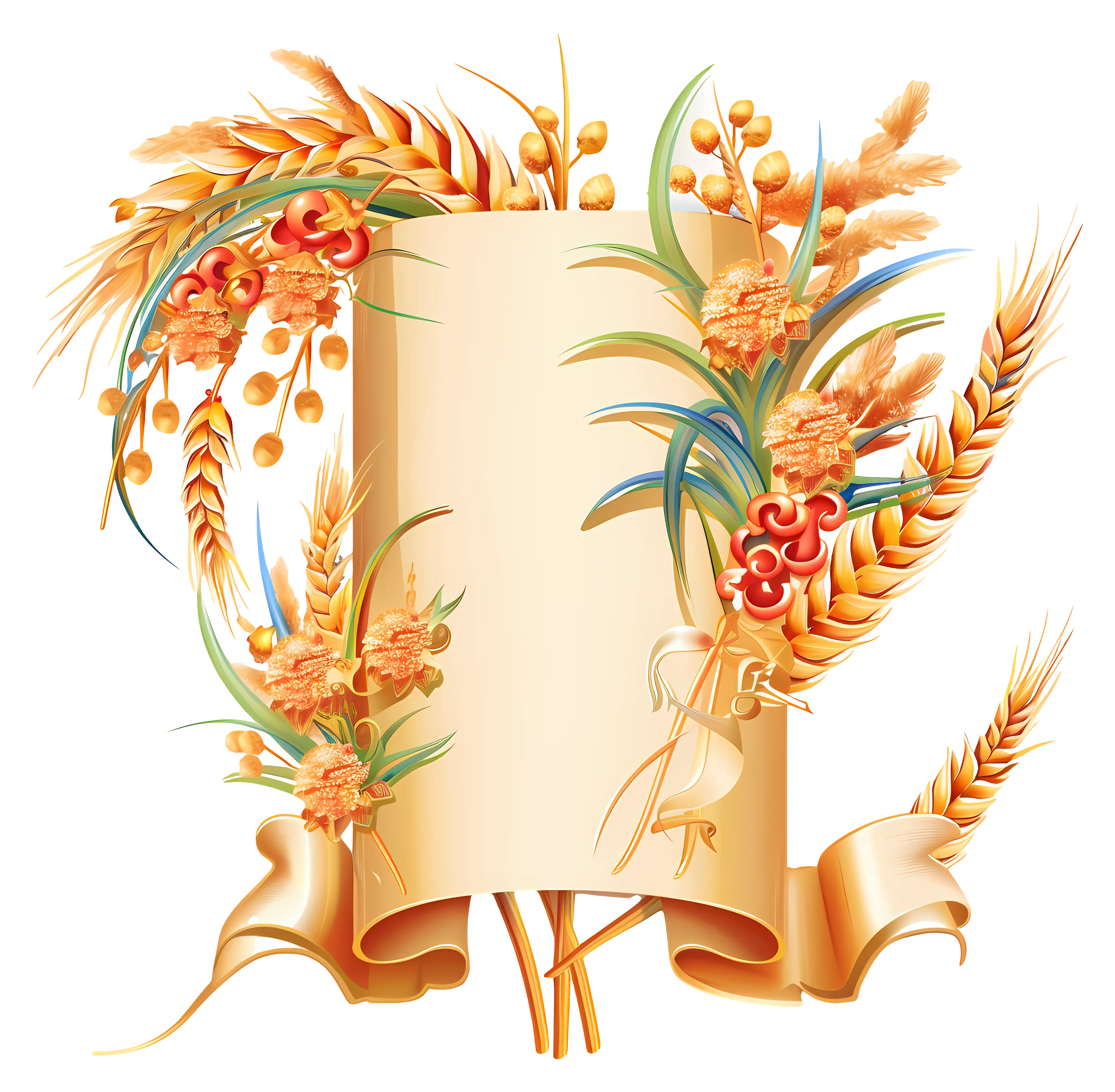 Elegant Floral Scroll Decoration