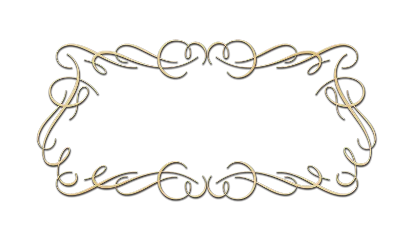 Gold Ornamental Border Design Element