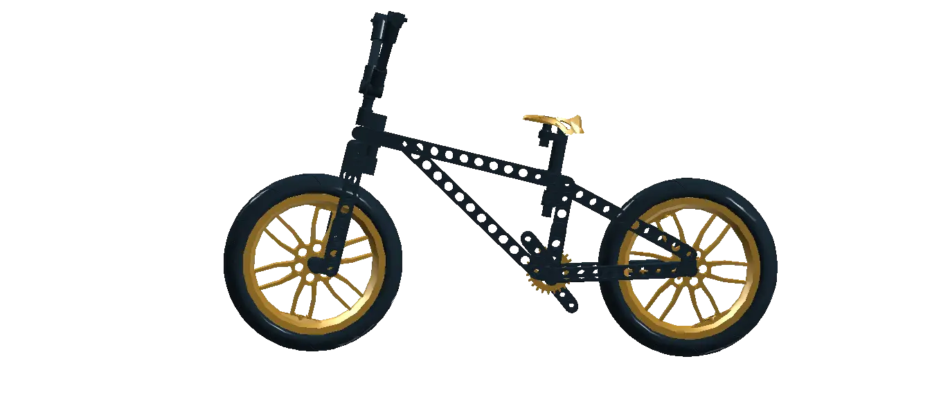 Black and Gold BMX Bike for Stunts