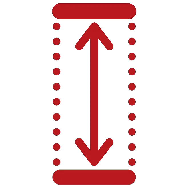 Red Vertical Arrow for Up and Down Directions