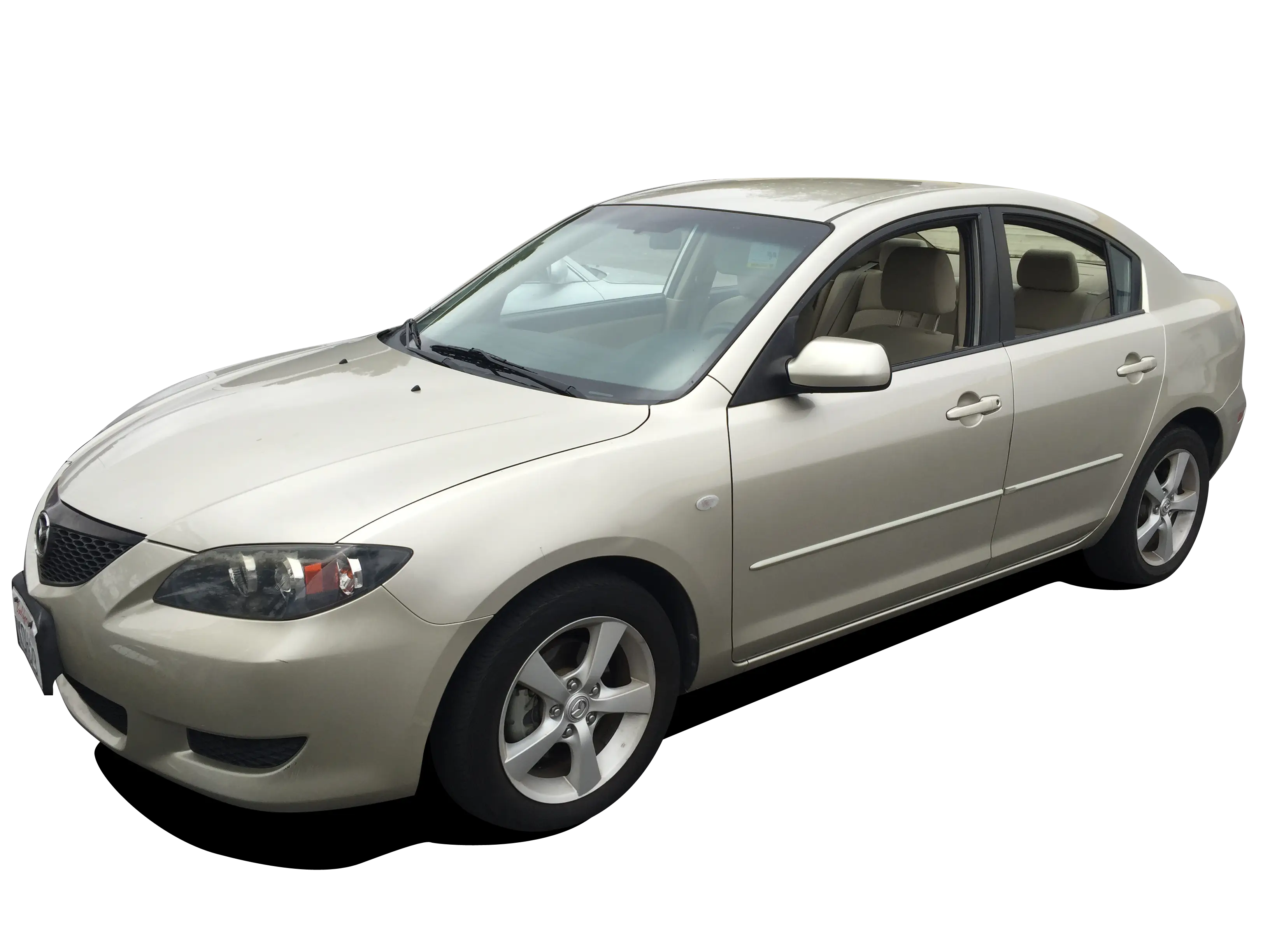 Silver Compact Sedan Car