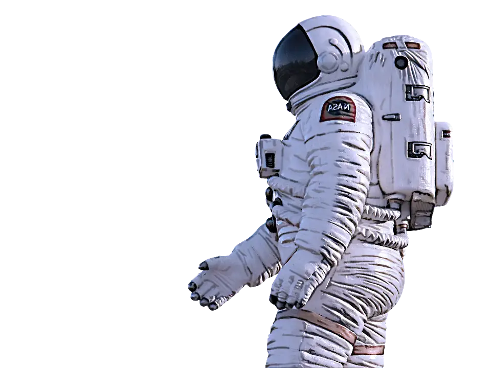 Illustration of an Astronaut in a Space Suit