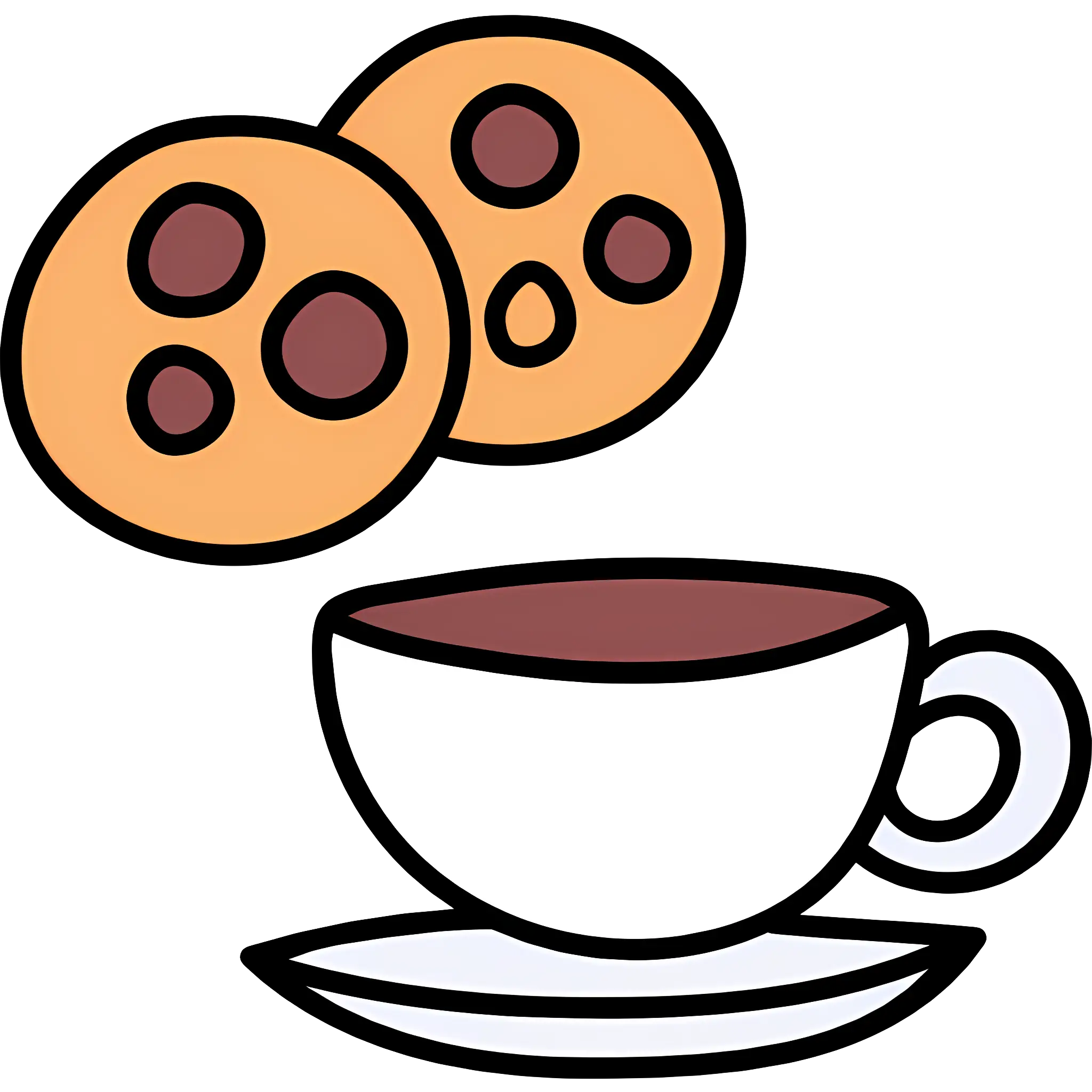 Tea Cup with Cookies