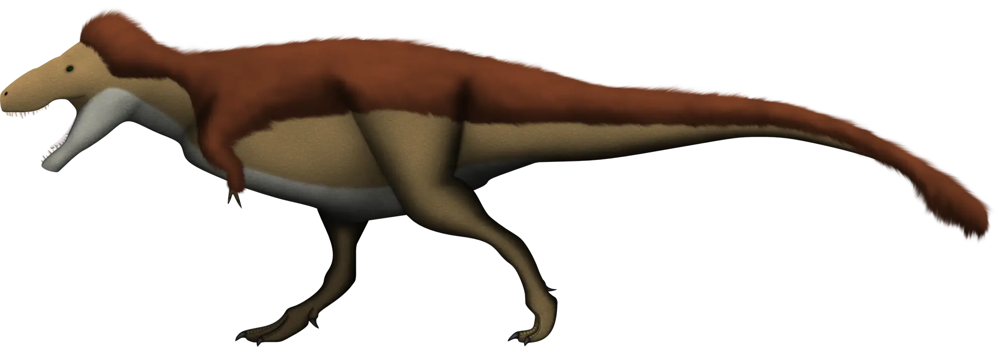 Dinosaur Illustration in Side View