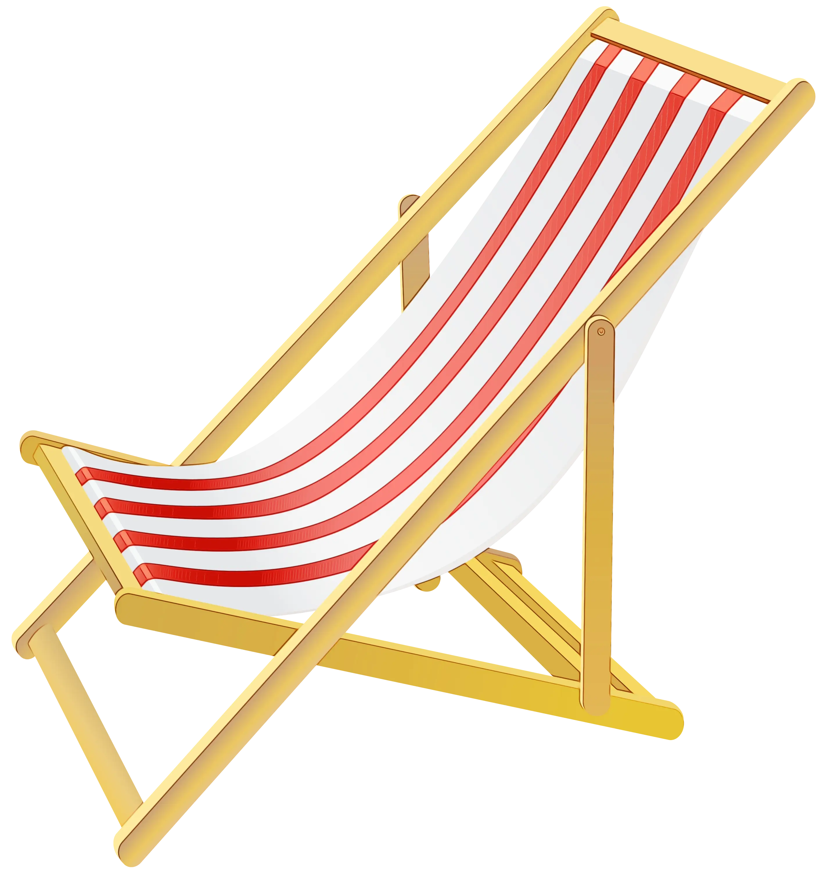 Striped Beach Chair for Relaxation