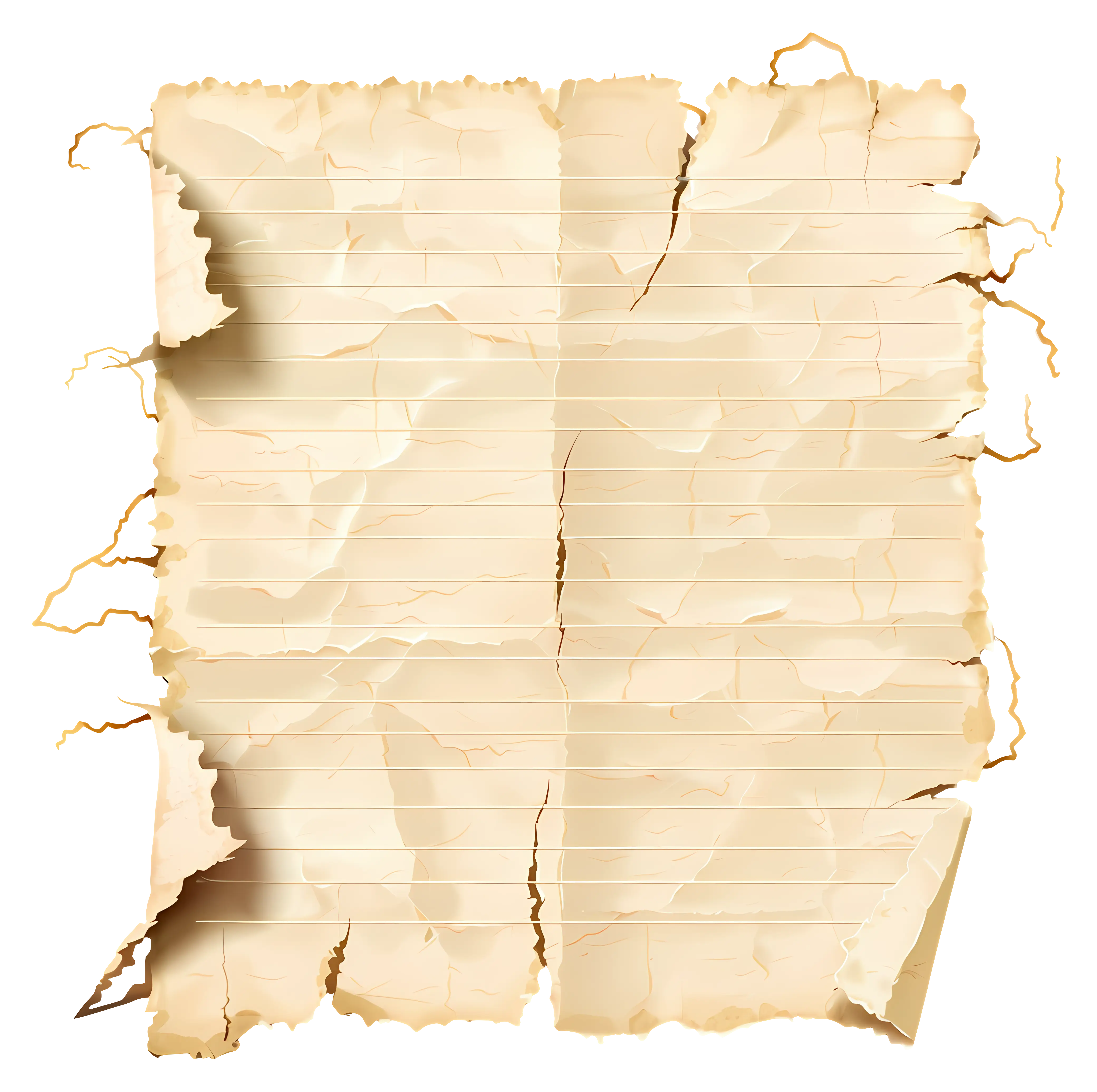 Torn Parchment Paper