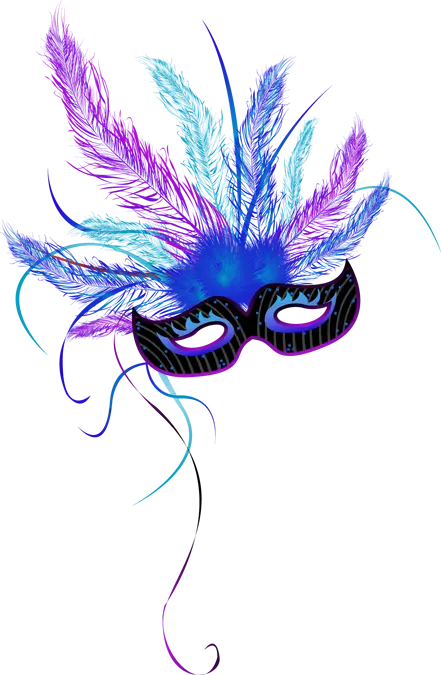 Colorful Feather Mask