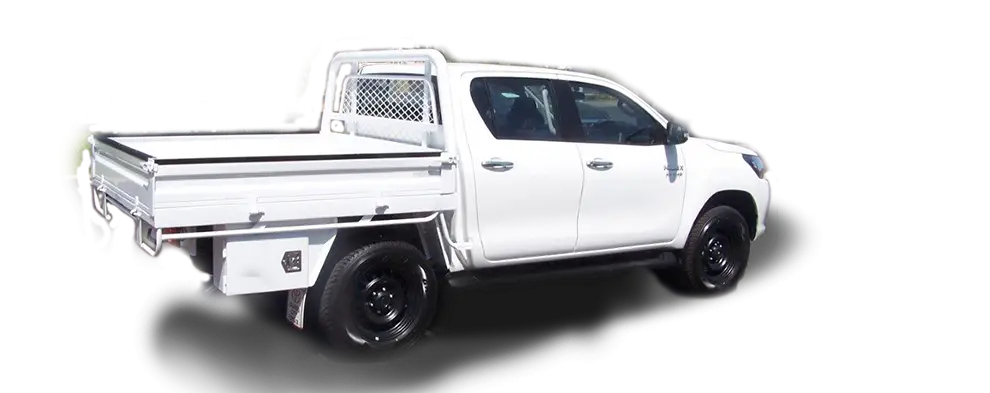 White Pickup Utility Truck