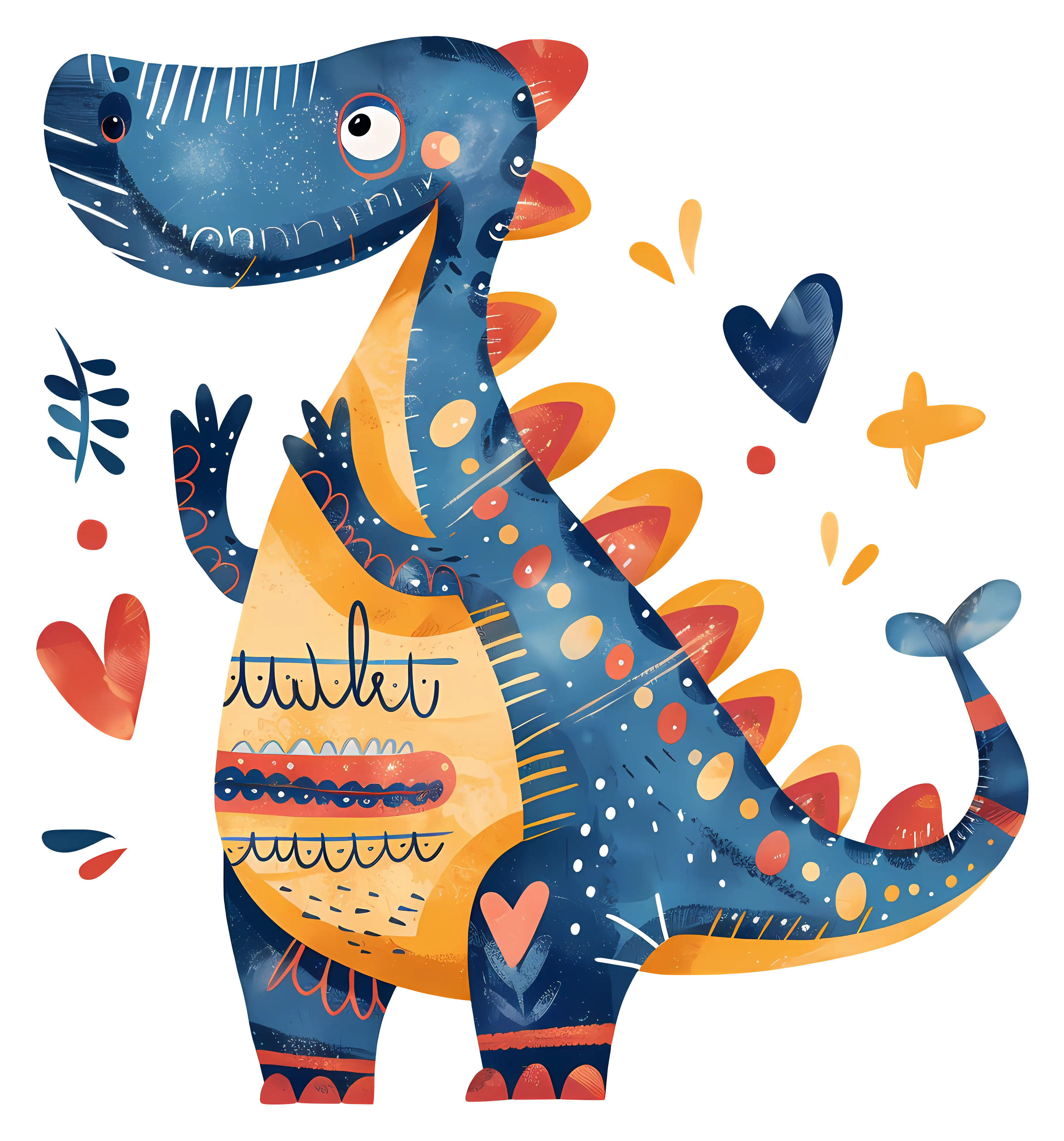 Cute Cartoon Dinosaur