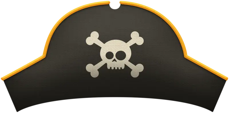 Pirate Hat with Skull and Crossbones