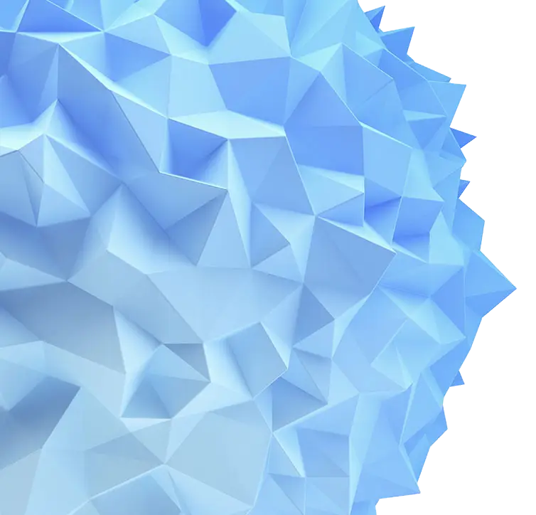 Abstract Blue Geometric Shape
