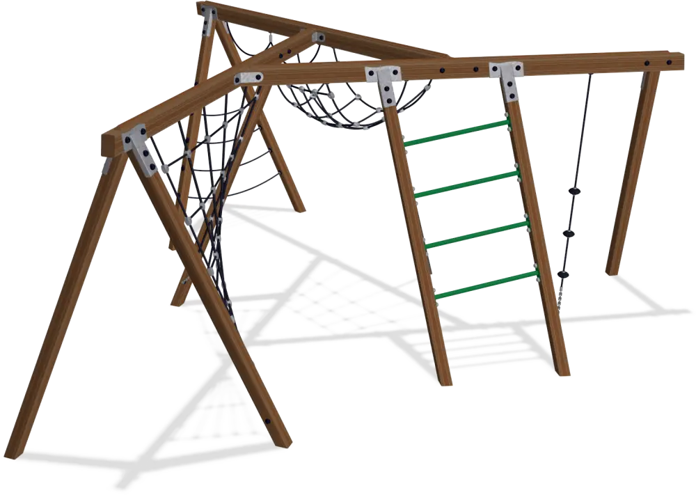 Wooden Playground Climbing Equipment