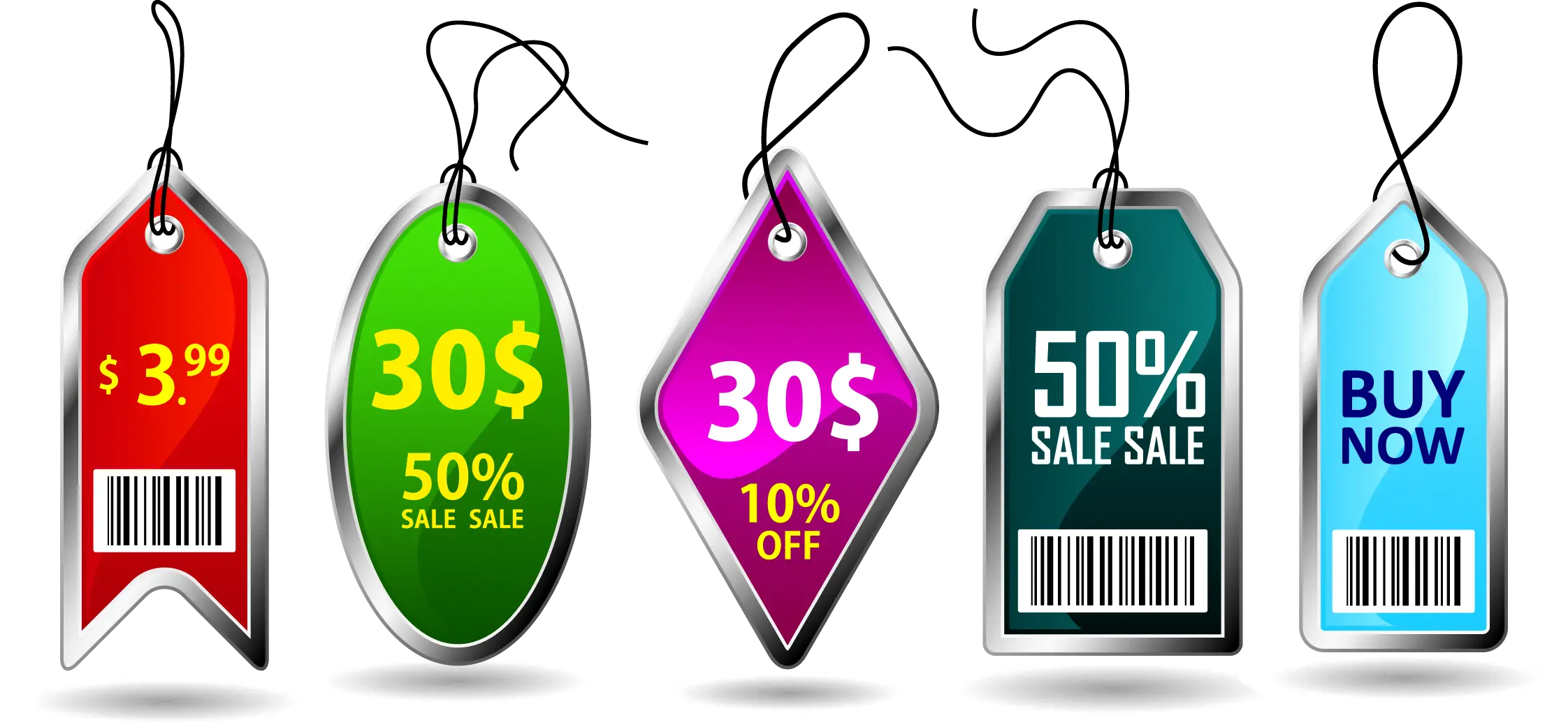 Colorful Price Tags