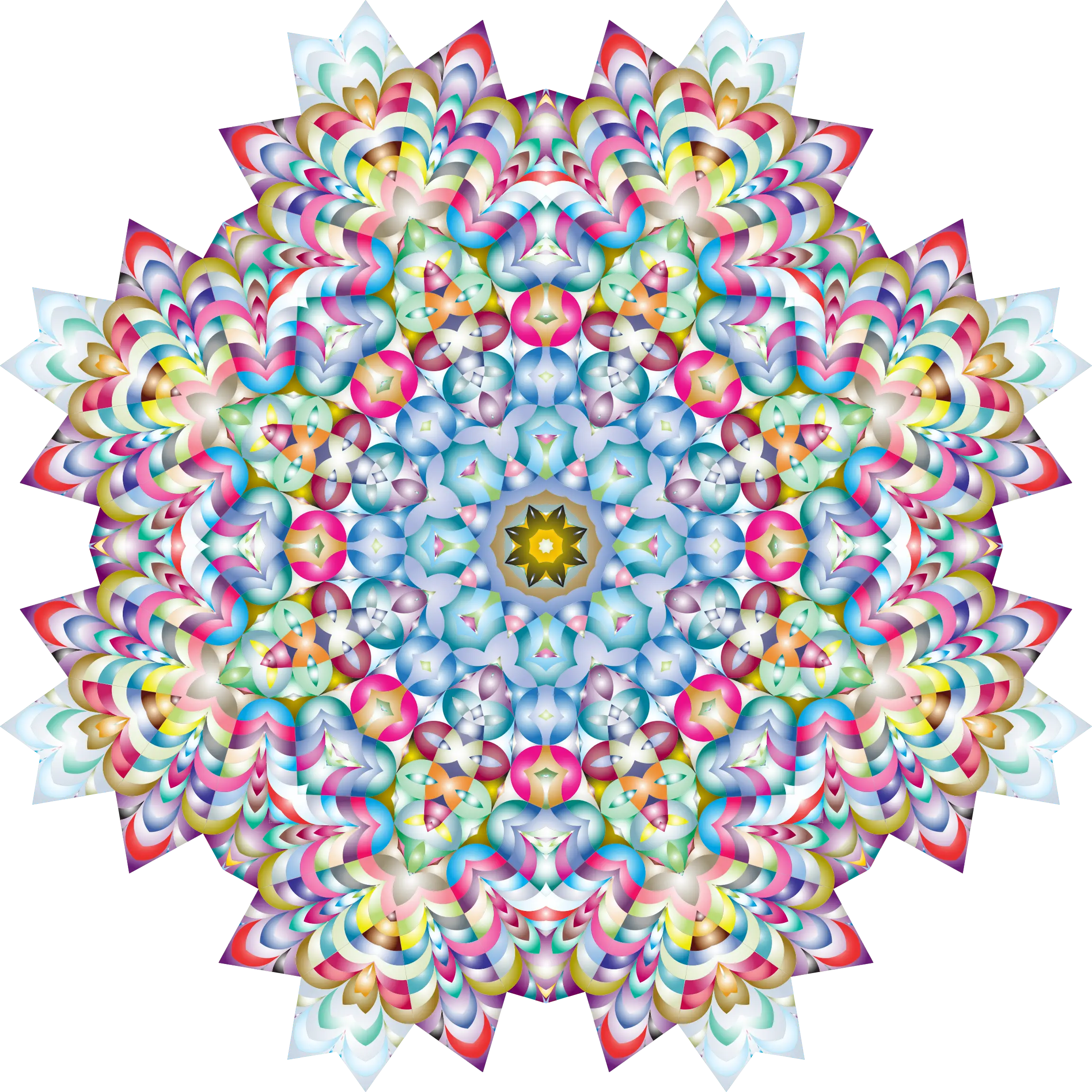 Bright and Colorful Mandala Pattern