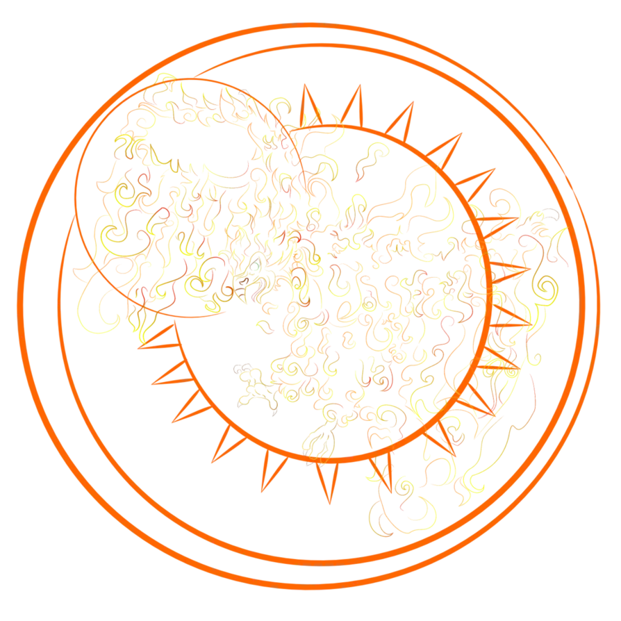 Sun and Moon Celestial Symbol