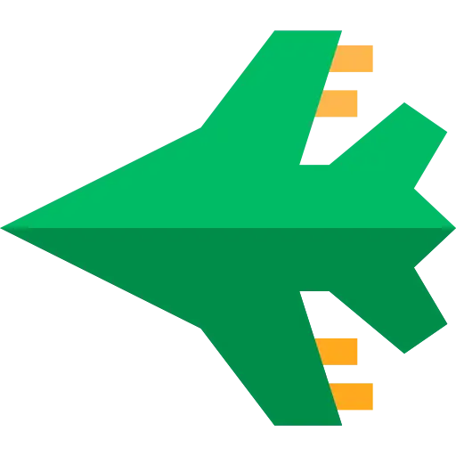 Green Jet Fighter Illustration