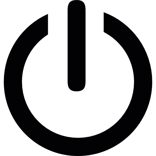 Power Button Icon for Electronics