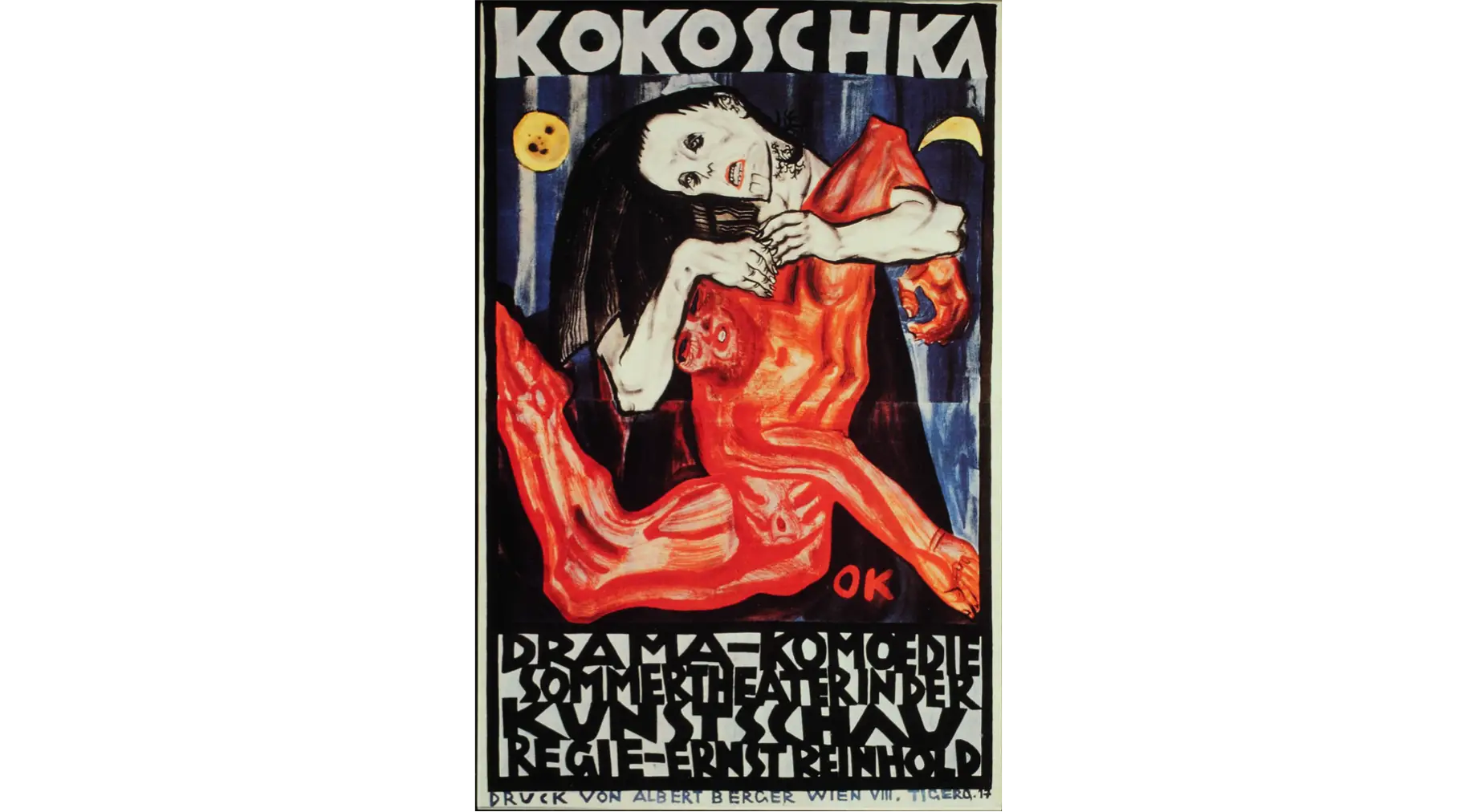 Vintage Kokoschka Drama Poster