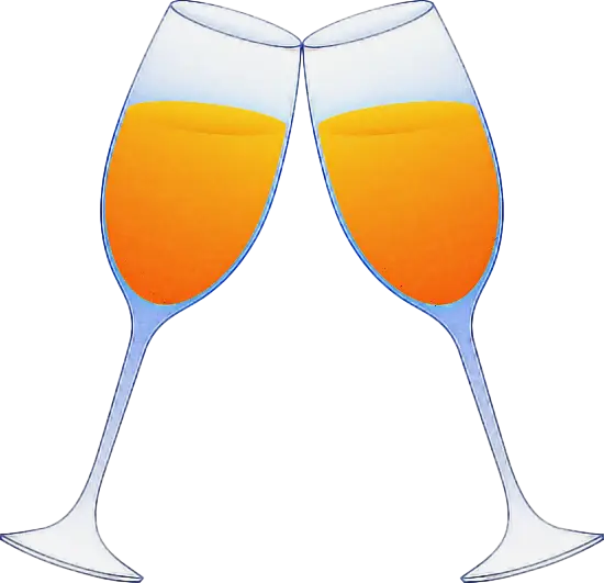 Toasting Champagne Glasses Illustration