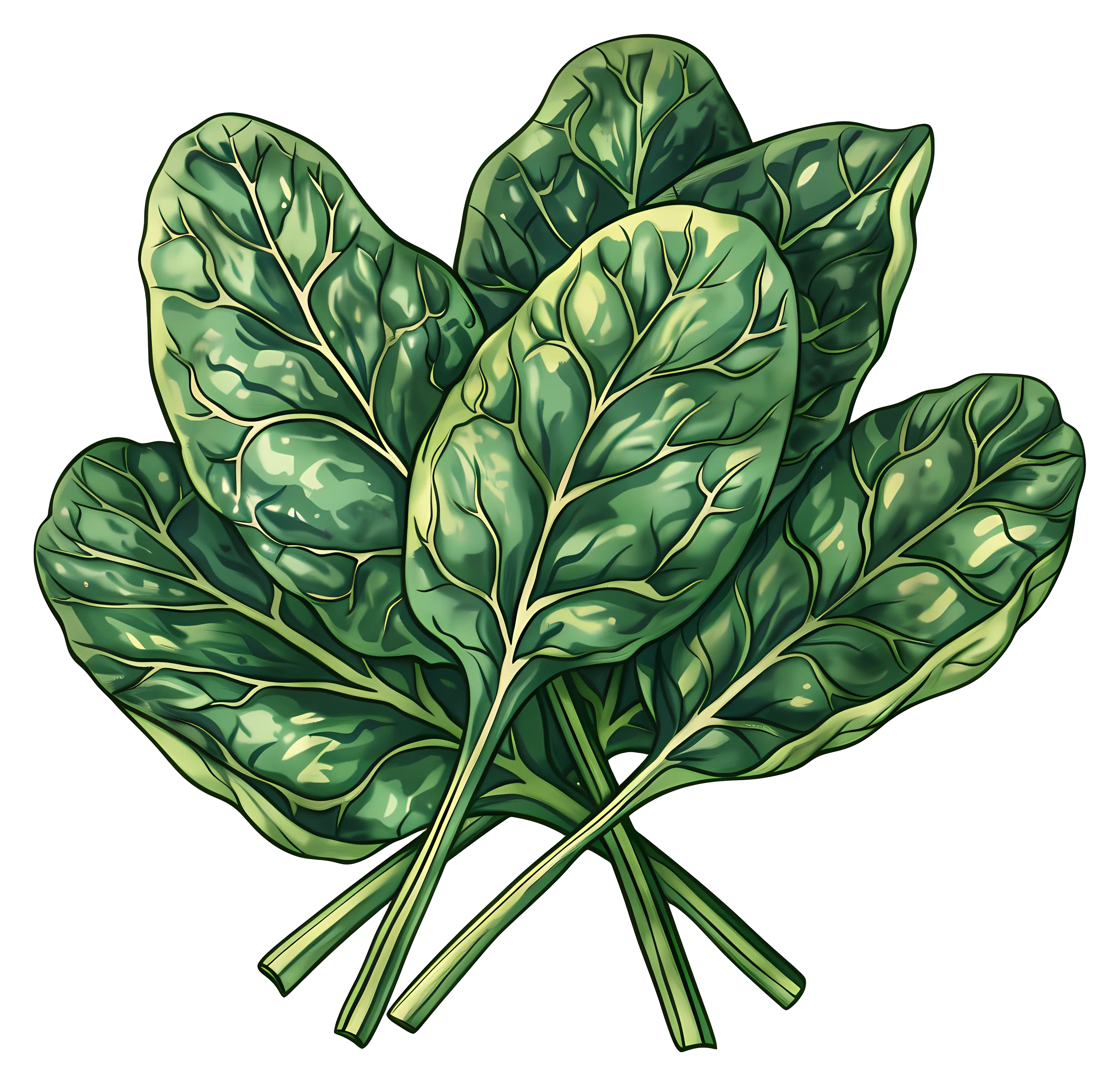 Fresh Bunch of Spinach Leaves