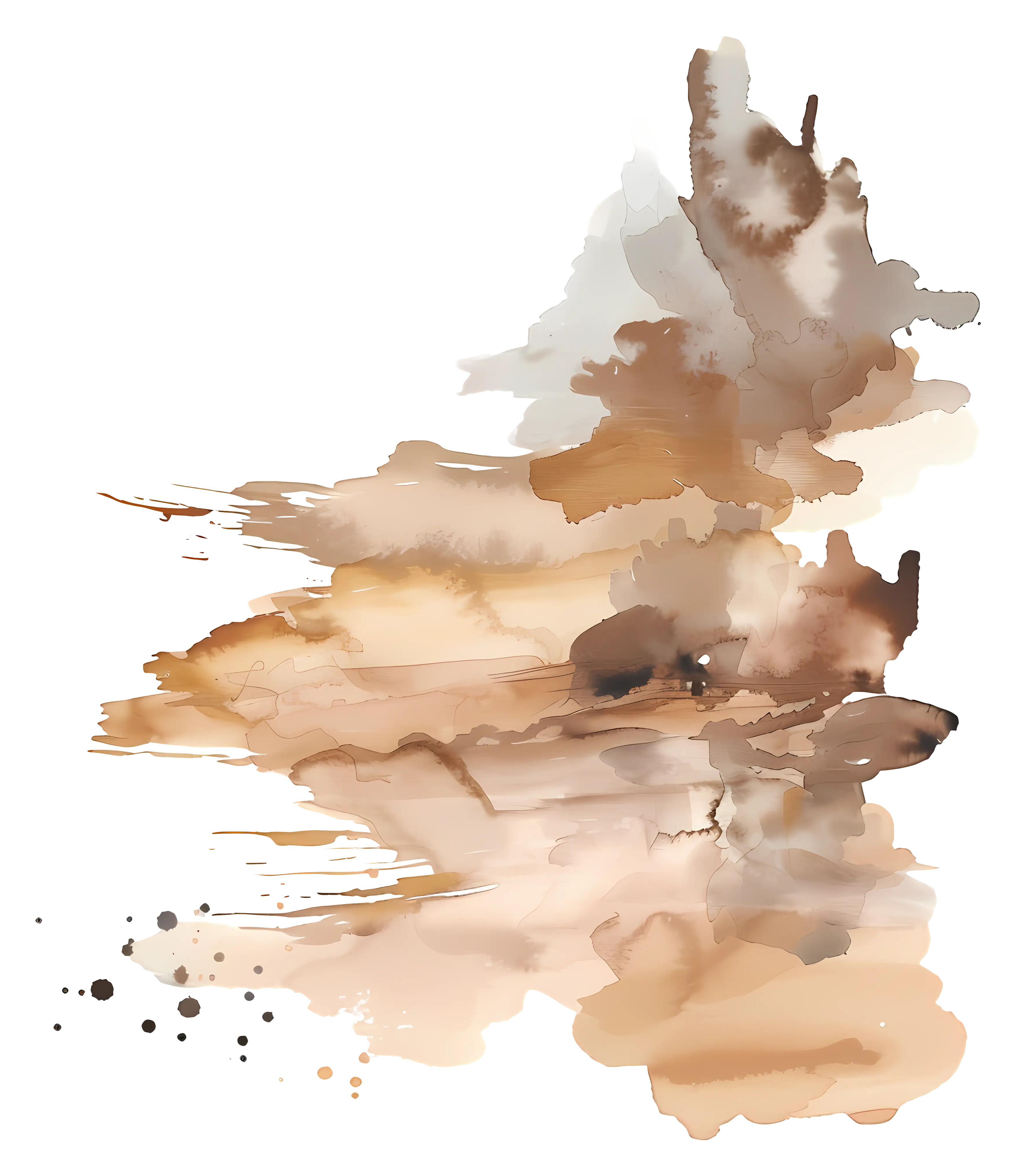 Abstract Watercolor Painting