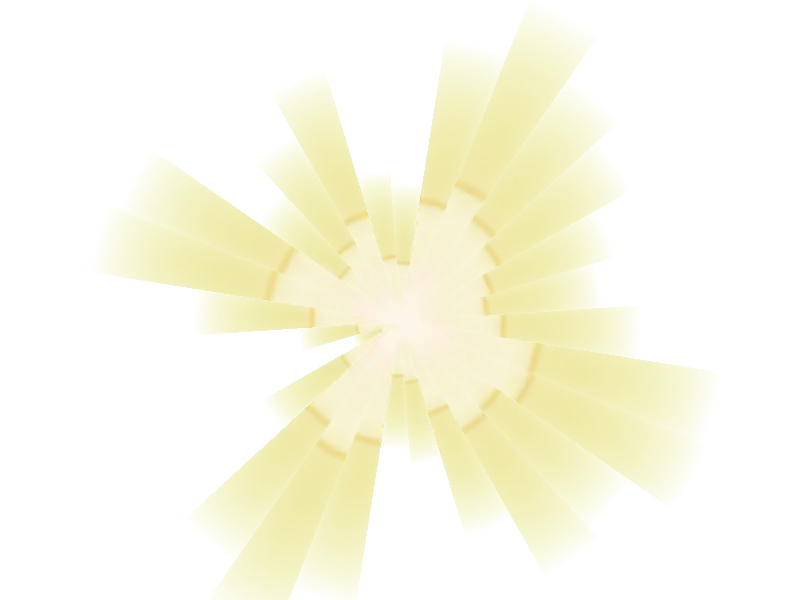 Yellow Light Burst Effect