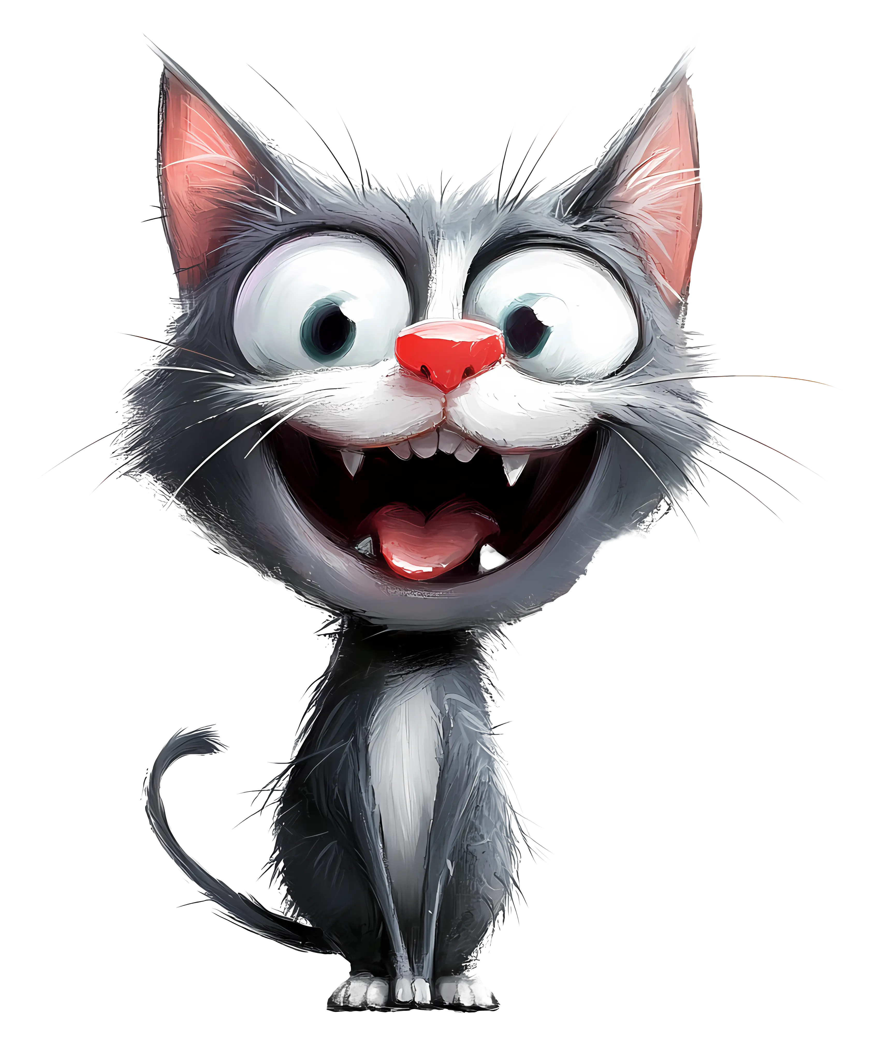Adorable Cartoon Cat