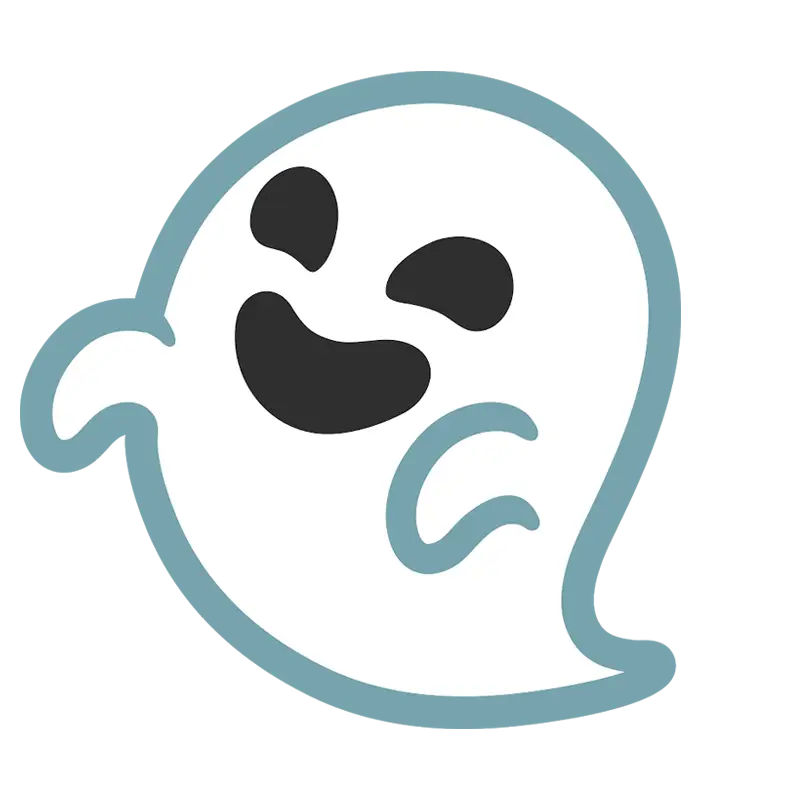 Cute Cartoon Ghost for Halloween Fun